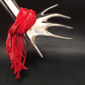 BNIB NEW Luxury Fabric Bracelet Alexandra Tsoukala Textile Crepe Ribbon Fashion